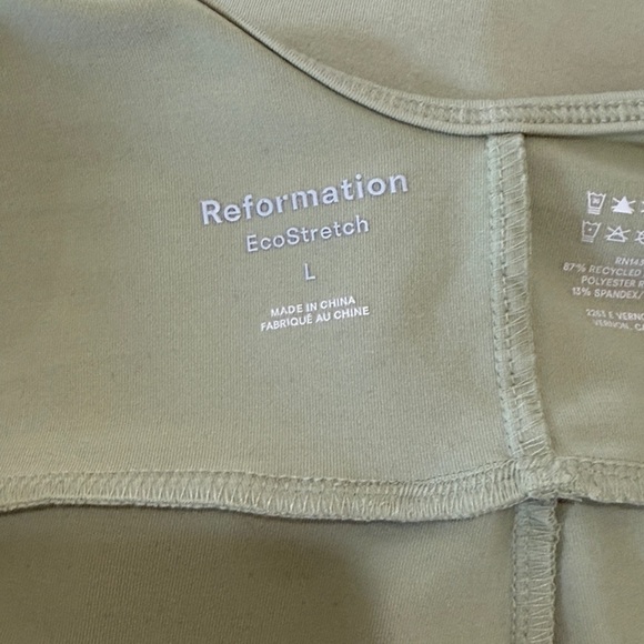 Reformation Emmy Limon Green One Piece Ecostretch Athleisure Jumpsuit Size Large - Picture 8 of 9